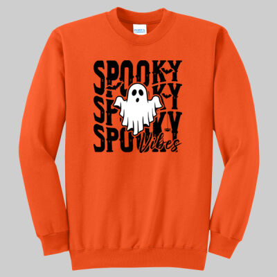 Adult Long Sleeve Shirt - Fall - Spooky Vibes  Thumbnail