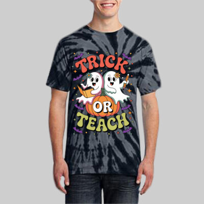 Adult Tie-Dye T-Shirt - Fall - Trick or Teach  Thumbnail
