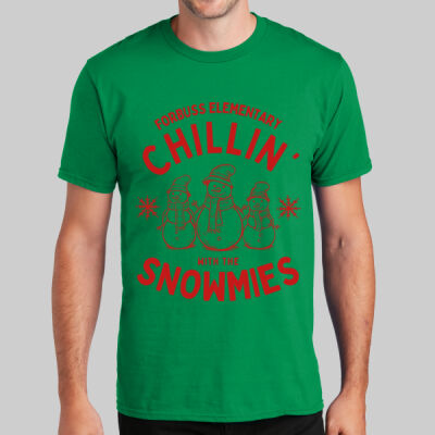Adult T-Shirt - Winter Holidays - Chillin' - Red Thumbnail